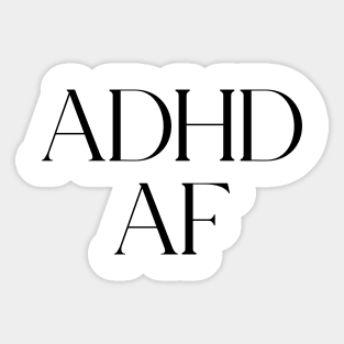 adhd classy design Sticker